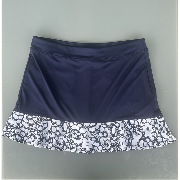 Grand Slam Pants - Grand Slam Golf Pickleball Tennis Skort Skirt Womens Large Floral Ruffle Pockets